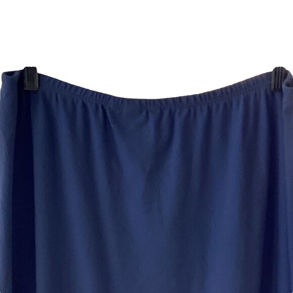 Lands End large blue mid calf skirt. 0521 - Picture 4 of 6